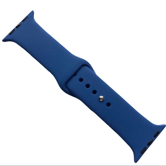 5/$20 NEW BLUE Silicone Sport Band Apple Watch 44/45/49 mm S/M Ocean - Picture 3 of 8